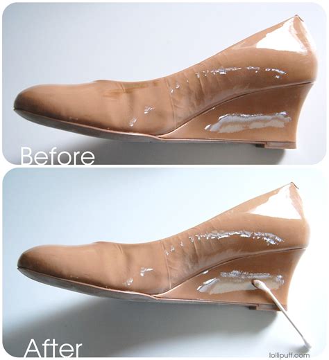 how to remove scuffs from fake patent leather shoes|removing scratches from patent leather.